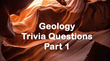 Geology Trivia Questions