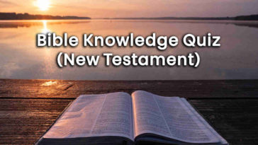 Bible Knowledge Quiz (New Testament)